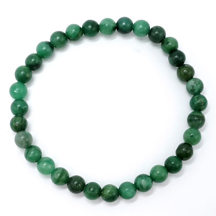 画像3: ナミビア翡翠 ブレスレット 6mm ナミビア共和国産 Namibian Jade ナミビアンジェード 翡翠 ひすい グリーン 希少石 お守り 浄化 パワーストーン 天然石 カラーストーン (3)