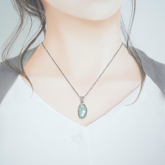 画像3: グランディディエライト ペンダントトップ SV925 マダガスカル産 【一点物】Grandidierite 希少 ローズカット 覆輪 フクリン 天然石 パワーストーン カラーストーン (3)