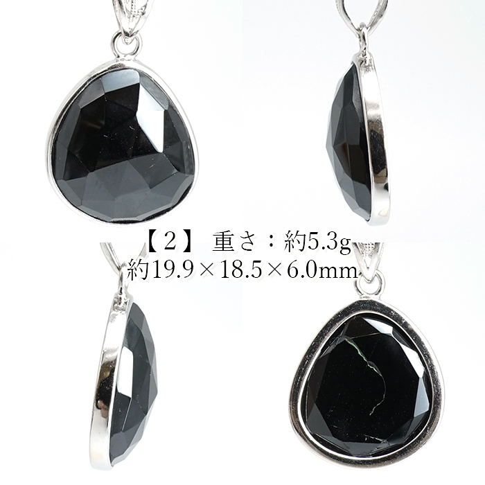 画像3: ブラックスピネル ペンダントトップ SV925 ミャンマー産 【一点もの】 Black Spinel ローズカット 覆輪 フクリン スピネル 尖晶石 8月誕生石 天然石 パワーストーン カラーストーン (3)