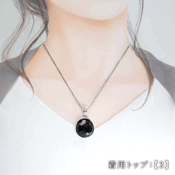 画像5: ブラックスピネル ペンダントトップ SV925 ミャンマー産 【一点もの】 Black Spinel ローズカット 覆輪 フクリン スピネル 尖晶石 8月誕生石 天然石 パワーストーン カラーストーン (5)