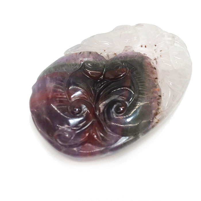 オーラライト 風水 彫り物 コウモリ 浄化 天然石 パワーストーン 浄化 数億年の奇跡 稀有な石